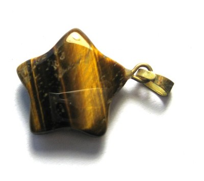 Stern mit Öse Tigerauge 1,8 cm