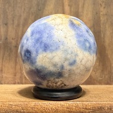 Antique Handmade Earthenware Shooter Marble 27/32 Mint 273
