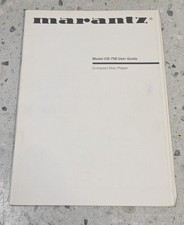 MARANTZ CD-75II Lettore CD Hi-Fi Vintage Manuale Proprietario ORIGINALE + Etichette FTS