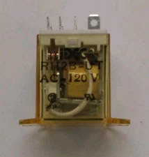 RELAY, DPDT, 10A, 120VAC COIL WITH TOP FLANGE MOUNTING,IDEC# RH2B-UTAC110-120V