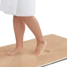 Memory Foam Bath Mat Non Slip Absorbent Super Cozy Velvet Bathroom Rug Carpet...