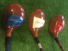 ULTRA RARE Vintage Bobby Jones Autograph Matching 3 Club Set Professional Restor