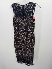 Pre-Owned Vince Camuto Navy Size 2 Lace Knee Length Sleeveless Dress