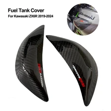 R&G carbon fiber tank sliders decal protector For Kawasaki ZX6R ZX 6R 636 19-24