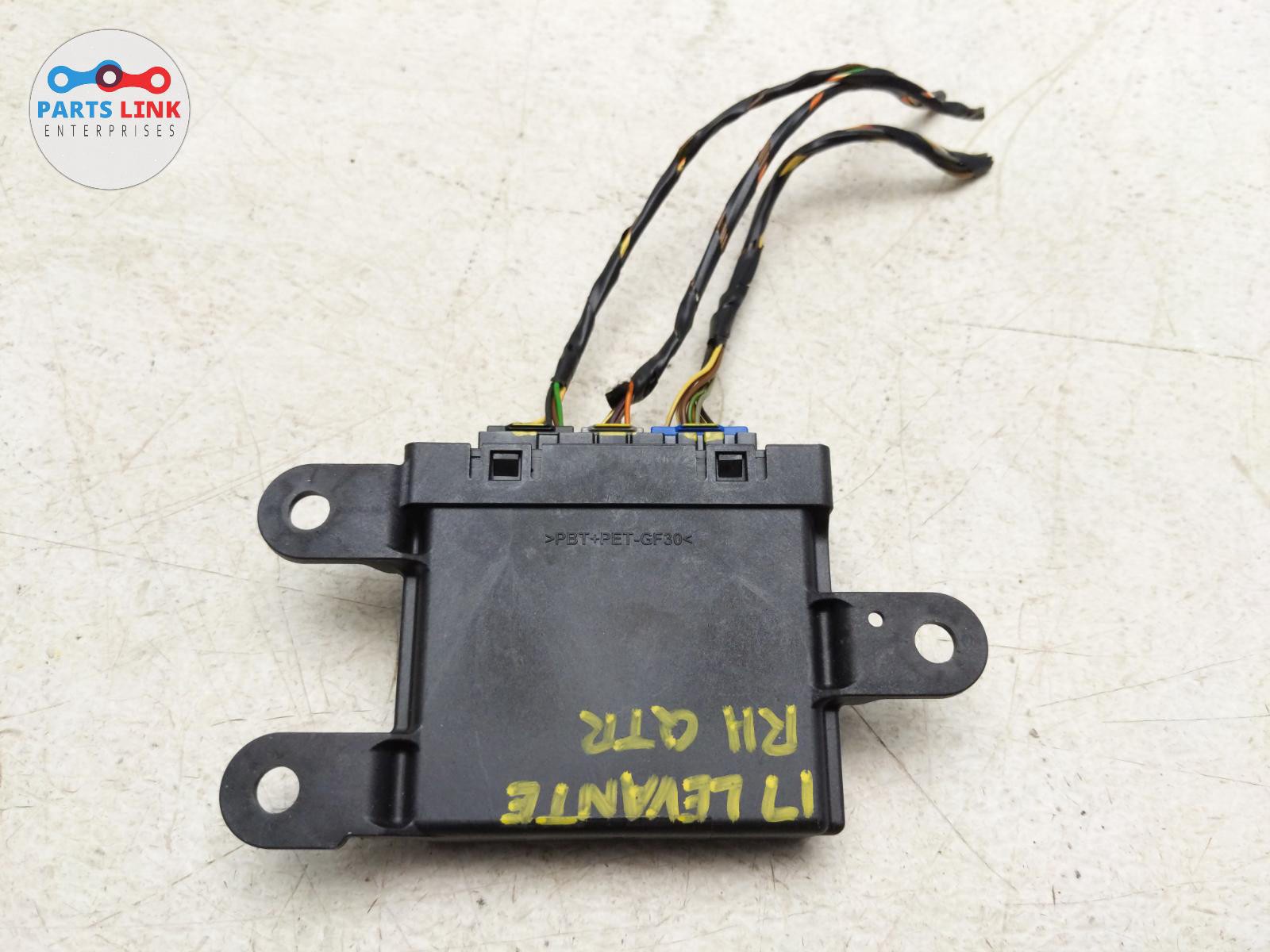 2017-20 MASERATI LEVANTE REAR RIGHT PARK ASSIST PDC CONTROL MODULE HARNESS M161