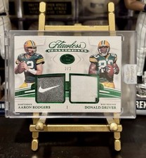 2022 Panini Flawless Connections Aaron Rodgers Donald Driver 2/2 Player Worn