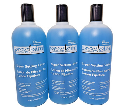 (3) Proclaim Super Setting Lotion Hair Care Moisturizing Conditioners 34.5 Fl Oz