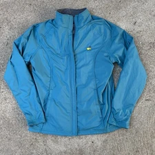 MAGNOLIA LANE TECH Grey Blue Reversible Masters Jacket Women’s S Small Zip Up