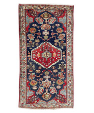 ANTIQUE KAZAK RUG HAND MADE WOOL VINTAGE CAUCASIAN CARPET CLEAN 10'1" x 5'3"