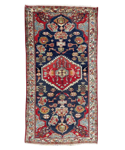 ANTIQUE KAZAK RUG HAND MADE WOOL VINTAGE CAUCASIAN CARPET CLEAN 10'1" x 5'3"