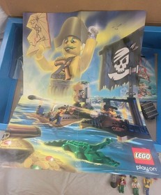 Vintage COMPLETE! LEGO 4 Juniors: Captain Redbeard's Pirate Ship (7075)