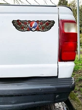 Grateful Dead LARGE 9in Bumper Sticker Steal Your Face Jerry Garcia FREE SHIP