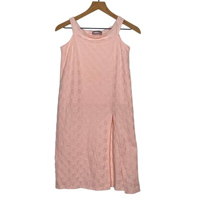 Urban Outfitters Retro Style Pink Mini Dress Size Small Split Leg Check Pattern