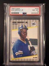 1989 Fleer PSA 8 Ken Griffey Jr #548 (RC)