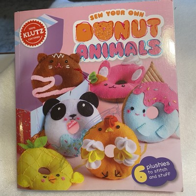 Klutz Craft Book  Sew Your Own Donut Animals  With Materials For 5 Plushies Box