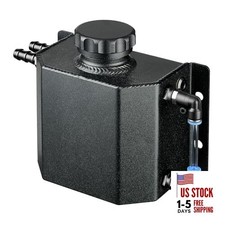Coolant Overflow Tank, Aluminum Radiator Tank, Reservoir Expansion 1L Black