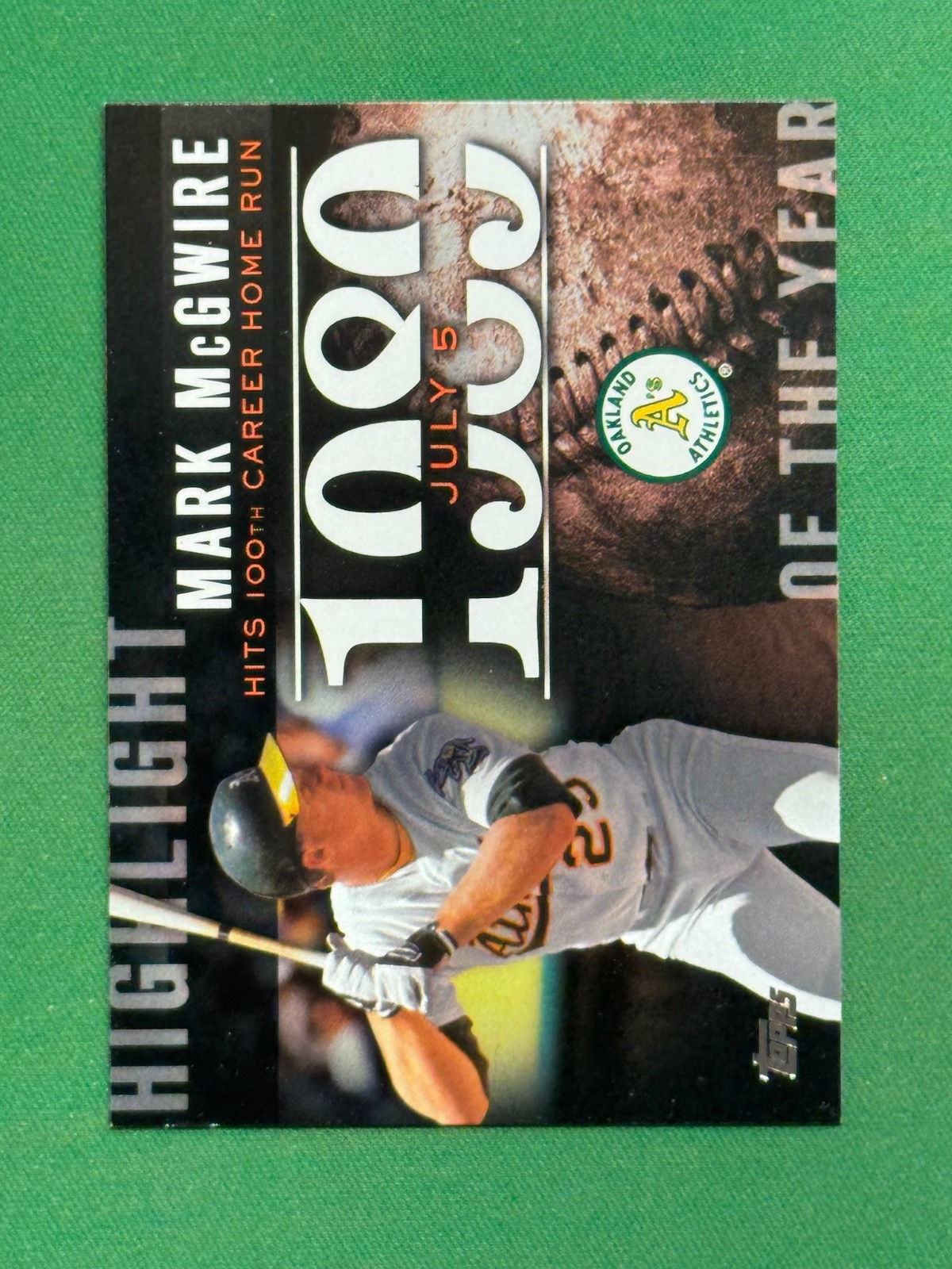 2015 Topps Baseball Highlight of the Year #H-53 Mark McGwire