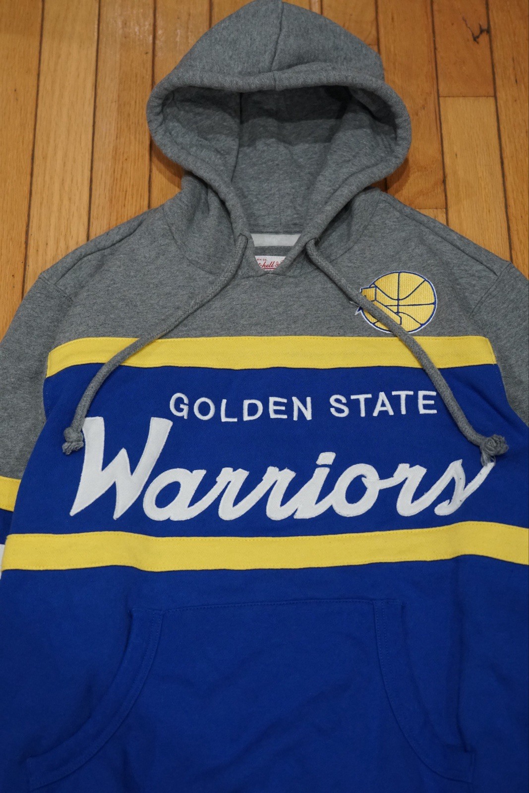 Mitchell & Ness Golden State Warriors Head Coach Hoodie Size Medium thumbnail 2