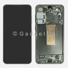 For Samsung Galaxy S23 Plus Green OLED Display LCD Touch Screen Digitizer Frame