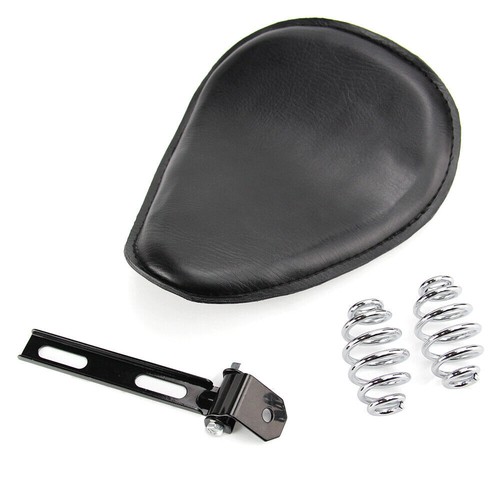 Motorcycle 1pcs PU Leather Spring Solo Style Metal Bracket Seat For Harley 883 - Picture 2 of 14