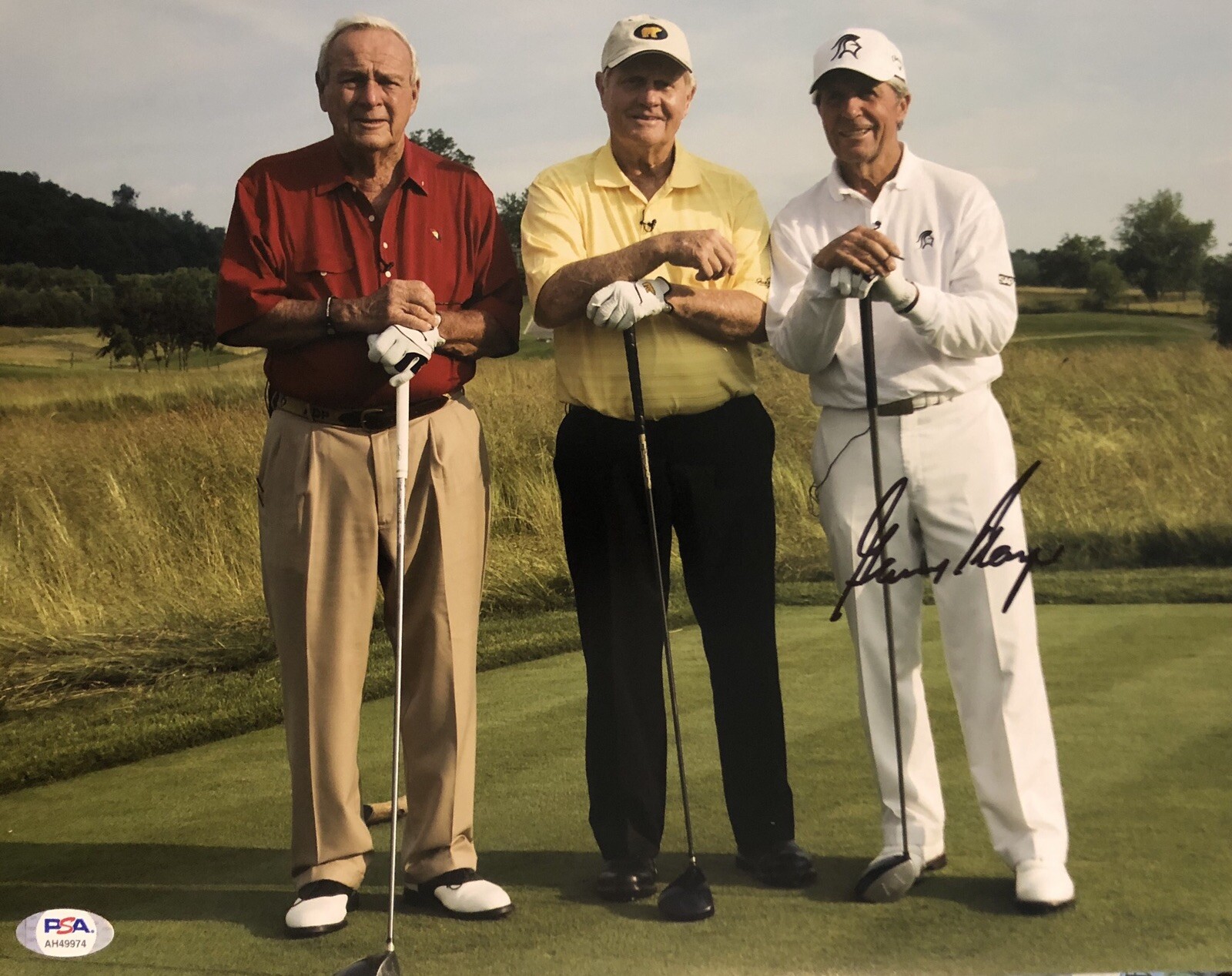 Gary Player Autographed Signed 11x14 Photo Masters Champ Palmer Jack Psa/Dna 