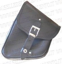 BORSA MOTO Monoborsa IN CUOIO TRIANGOLARE CUSTOM CON CHIUSURA LUCCHETTO