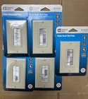 Commercial Electric Single Brush Plate Light Almond (5-Pack)