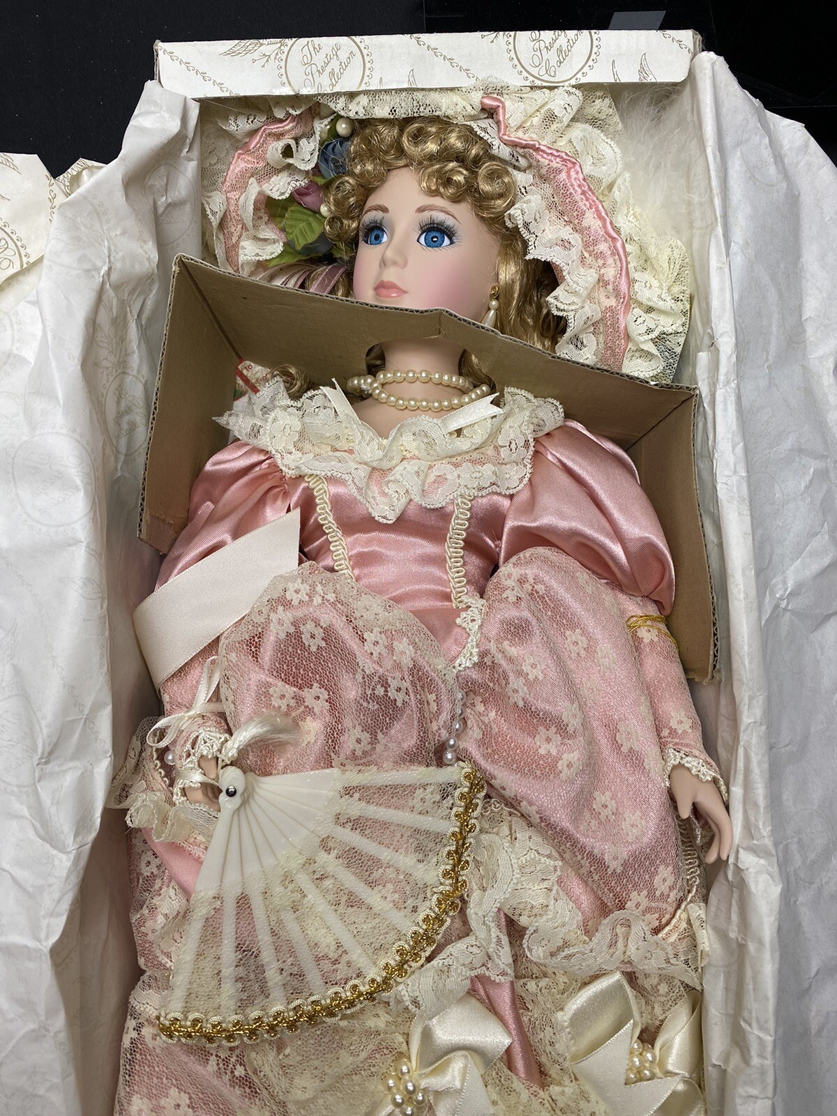 NIB KINGSTATE DOLL THE PRESTIGE COLLECTION 21 INCH PORCELAIN SHIRLEY