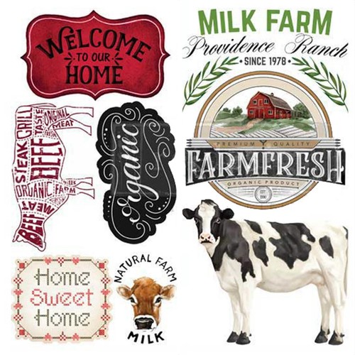 Rub On Furniture Transfers HOME & FARM Furniture Decals Transfer Country Cows eBay