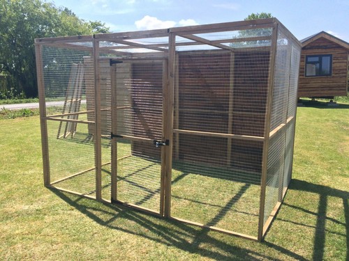 Animal Run 6FT x 9FT x 6FT Pet Run 19G Rabbit Chicken Pen Bird Aviary - Picture 15 of 28