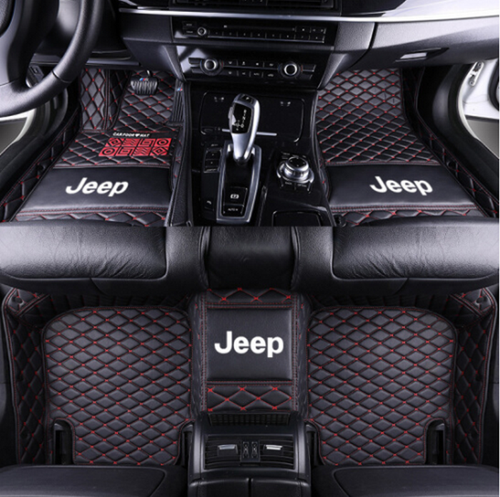 For Jeep Wrangler  JK JL 2/4 Door Luxury Waterproof  Car Floor Mats 2007-2023 - Picture 1 of 19