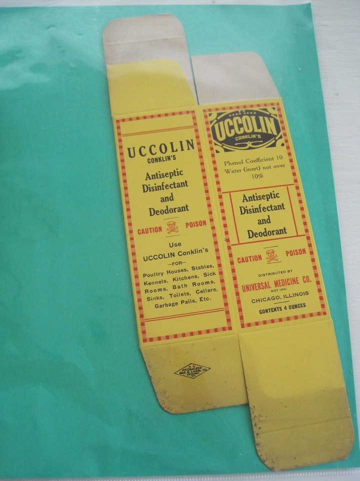 VC Colin Poison Box Antique Vintage Universal Medicine eBay