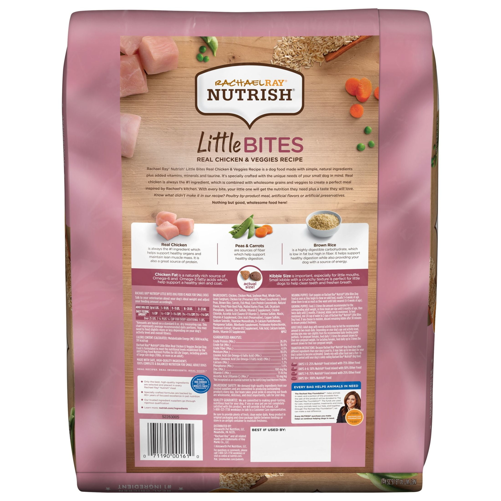 Rachael Ray Nutrish Little Bites Small Breed Natural Dry Dog Food, Real Chicken