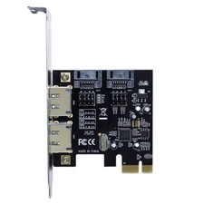 PCI-E Express SATA3 SATA3.0 6Gb/s eSATA SATA III Expansion Combo Card ASM1061