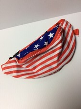 American Flag Fanny Pack America Hip Bag Hiking Trail Sack B001