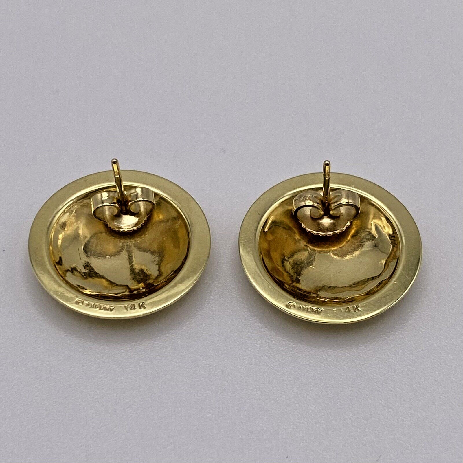 James Avery Solid 585 14K Gold Round Post Earring… - image 8