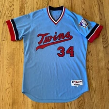 1982 Minnesota Twins Throwback TBTC TBC Majestic Authentic Jersey sz 46 XL FLAWS
