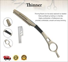 Hairdressing Thinning Razor Hair Feather Style Layer Sharper Cutting Comb STEEL