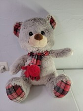 NWT Fiesta Holiday Teddy Bear Plush Stuffed Animal Scarf