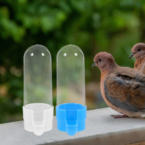  Recipiente de fuente de agua para aves mascotas 2 piezas comedero para ardillas aves - Imagen 1 de 12