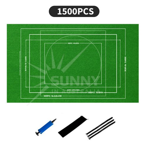 1500/2000PCS Jigsaw Puzzle Roll Up Mat Felt Large Storage Pad Kit Toys Inflator - Picture 12 of 12