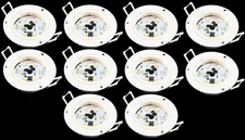 10pcs Recessed LED Puck Lights/Down Lights - 3" Inch - 12VDC - 3W - KL3W5730-W-1
