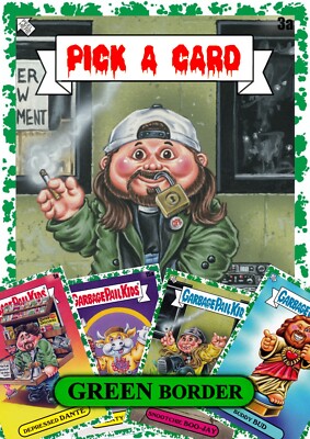 2023 TOPPS GARBAGE PAIL KIDS ''GPK x VIEW ASKEW'' YOU-PICK GREEN PARALLELS