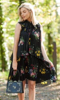 RAR Erdem x H&M, Plisseekleid, Damen Gr. EU 36, Limited Edition