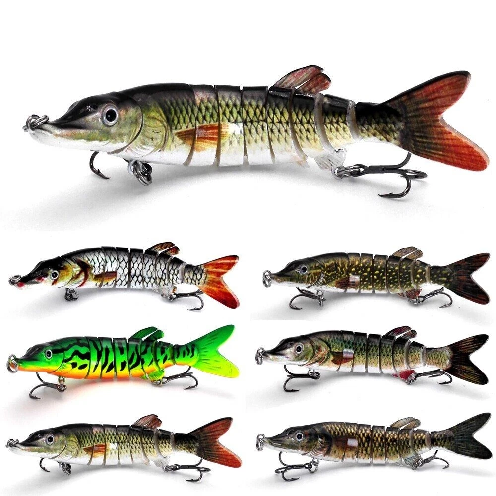 Fishing Lure Segement Swimbait Pike Wobblers Multi Jointed Hard Artificial  Kit