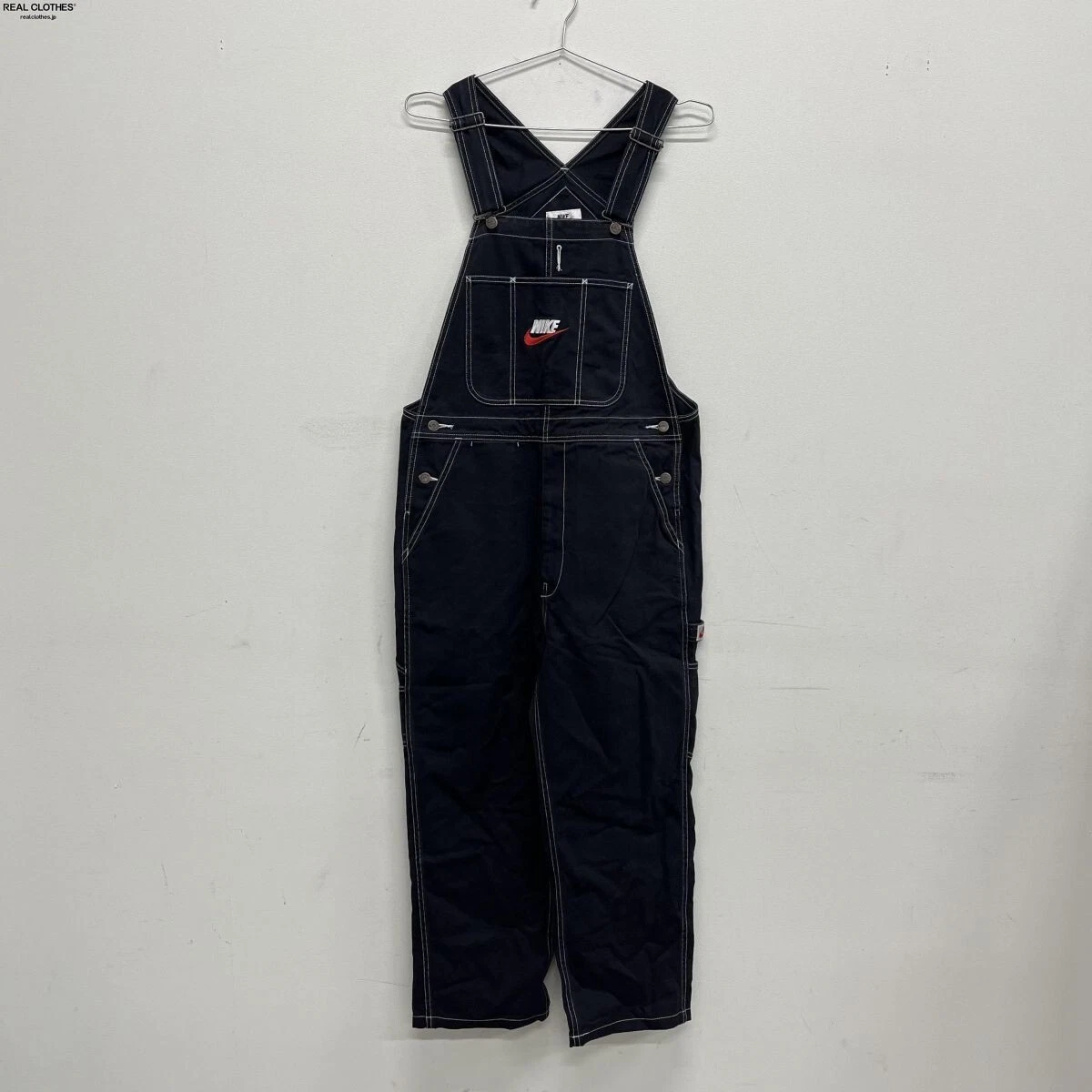 Supreme X Nike 18Aw Cotton Twill Overalls Size M Color Navy With 