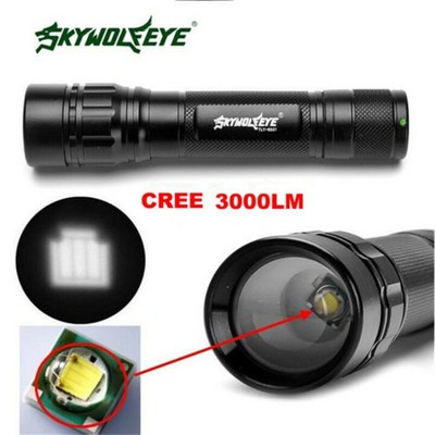 Doppellicht LED Taschenlampe Zoomable tragbare laterne 4 modus Doppellicht LED Taschenlampe Zoomable tragbare laterne 4 modus