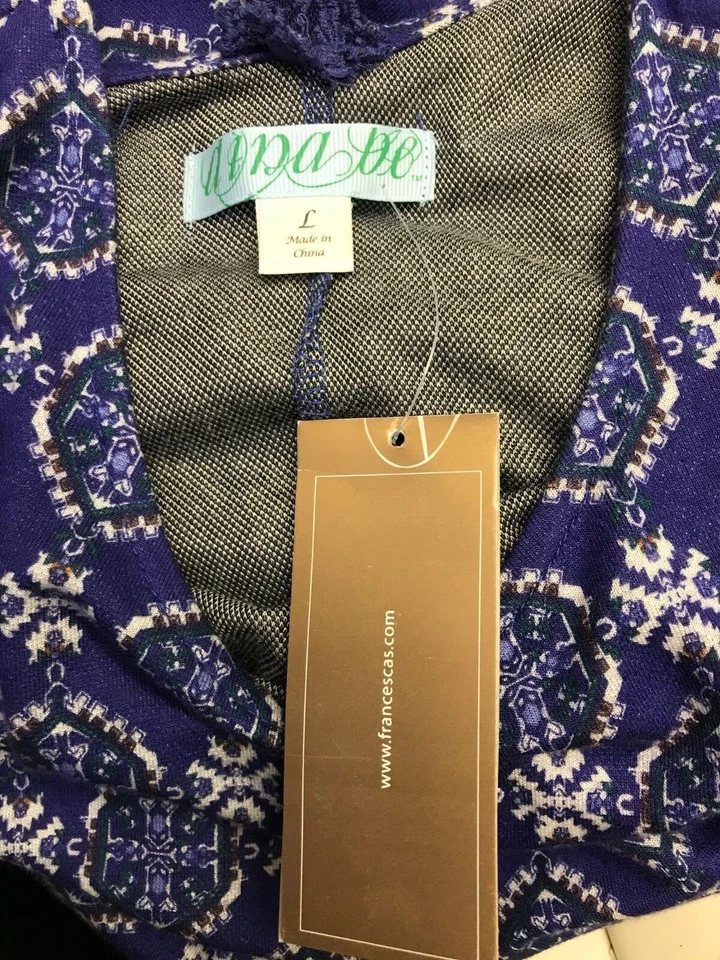 Francesca’s Alna Be Large Purple a-line Dress Knit Lace Back Cut-out - Image 4 of 4