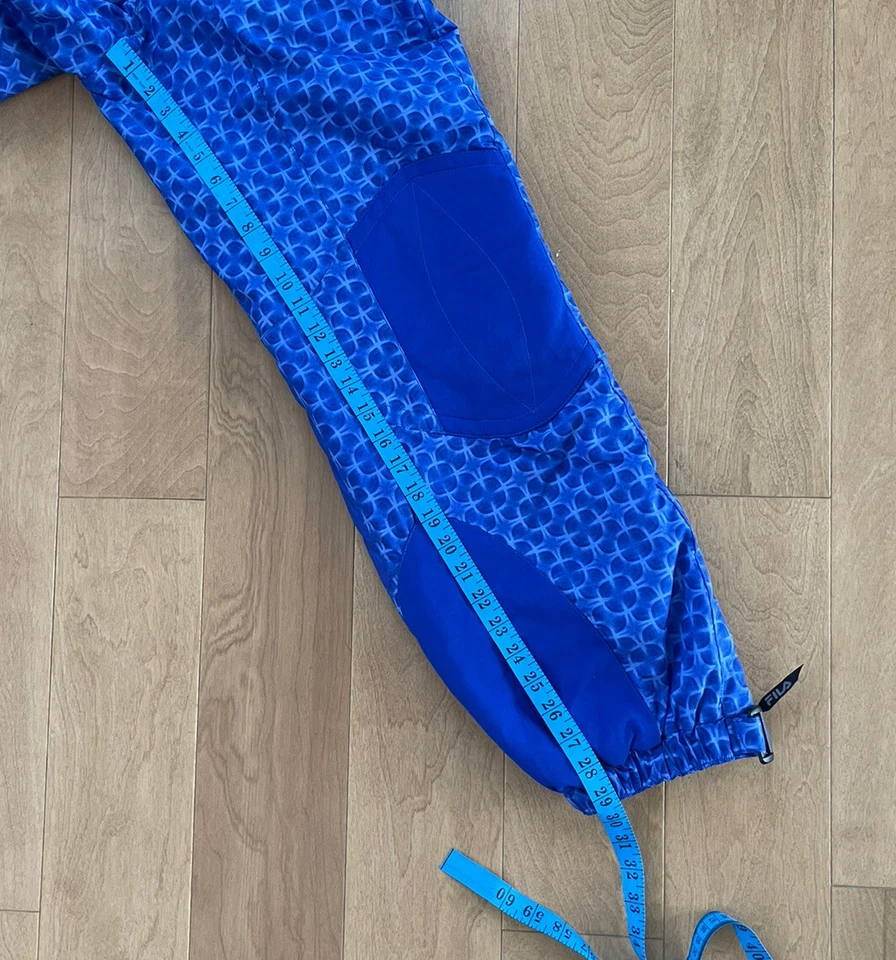 Mono vintage FILA TEAM ITALY babero azul nieve esquí esquí pantalones talla 10 para mujer Foto 4 de 4