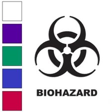 Bio Hazard Symbol Vinyl Decal Sticker Multiple Colors Sizes 111
